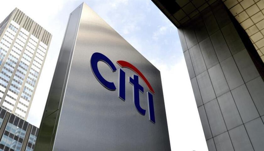 Fotografía de archivo que muestra una vista general del logo de Citigroup, en las oficinas en Nueva York, Nueva York, Estados Unidos. EFE/Archivo