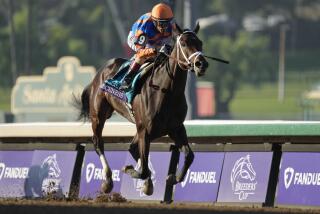 John Velazquez rides Fierceness to win the Breeders' Cup Juvenile horse race Friday.