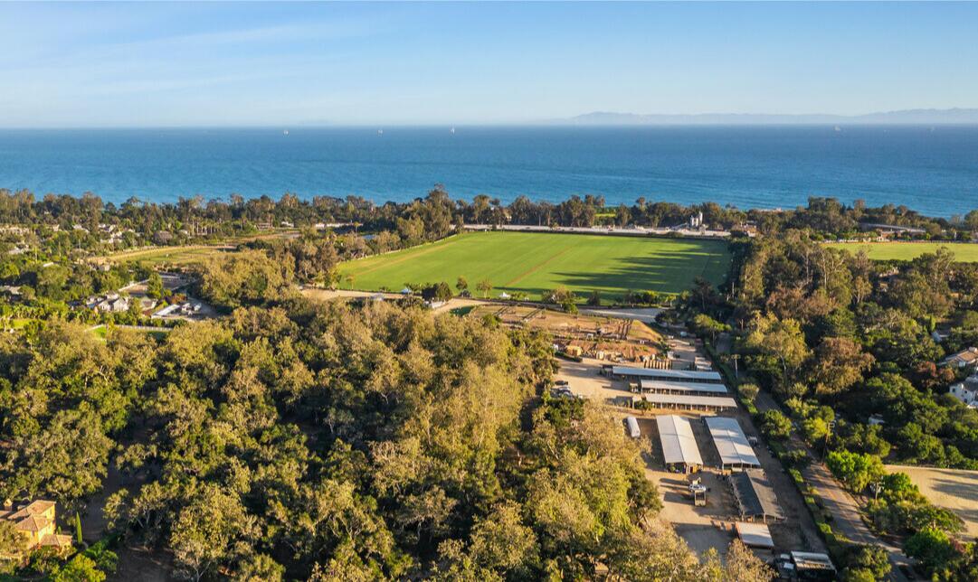 Aerial view of the estate.