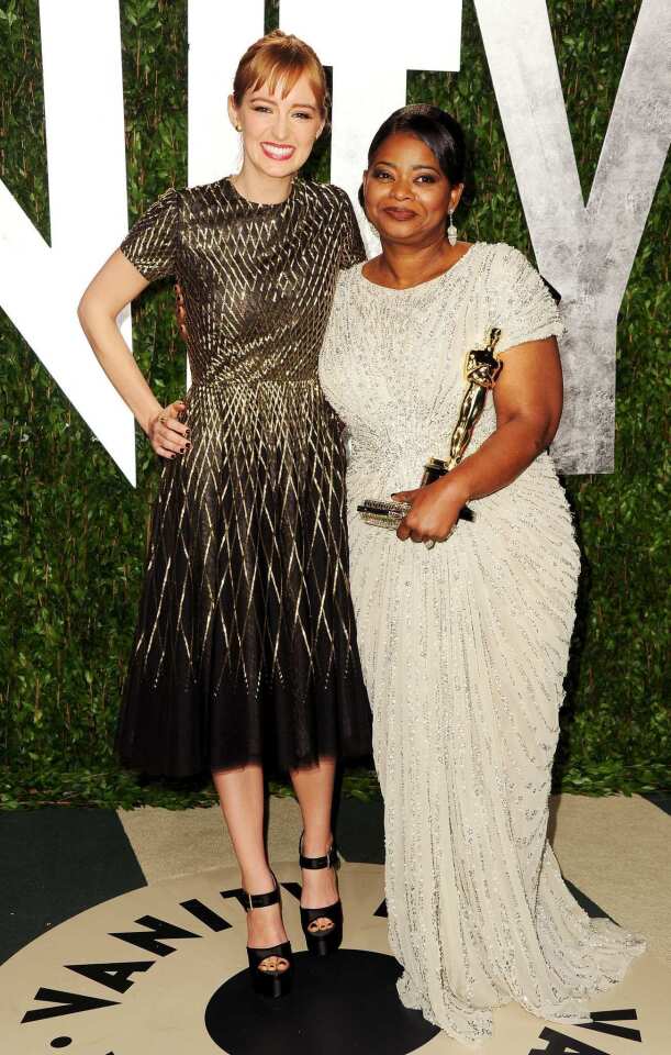 "The Help" actress Ahna O'Reilly, left, and Oscar winner Octavia Spencer.