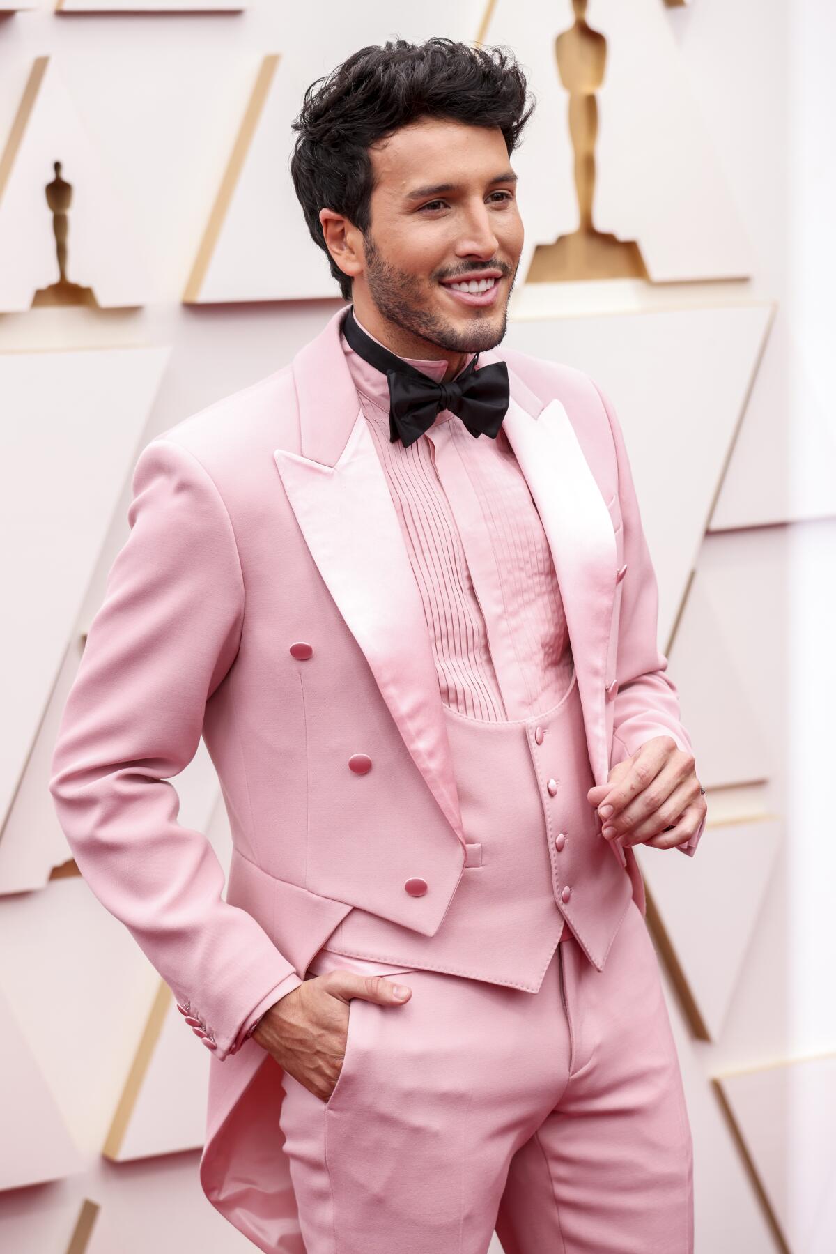Sebastián Yatra arriving at the 94th Academy Awards at the Dolby Theatre at Ovation Hollywood on Sunday, March 27, 2022