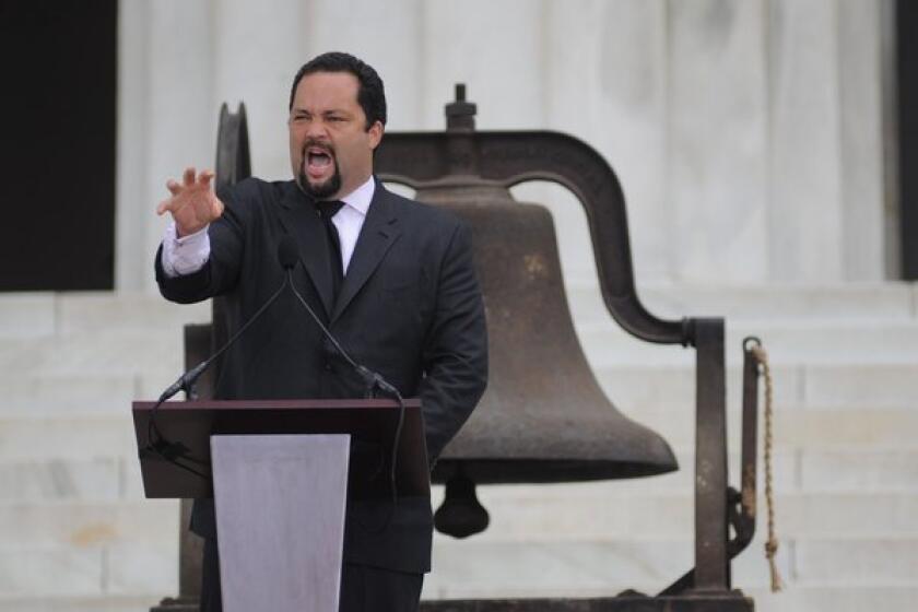 NAACP President Benjamin Jealous speaks at the 50th anniversary of the March on Washington last month.
