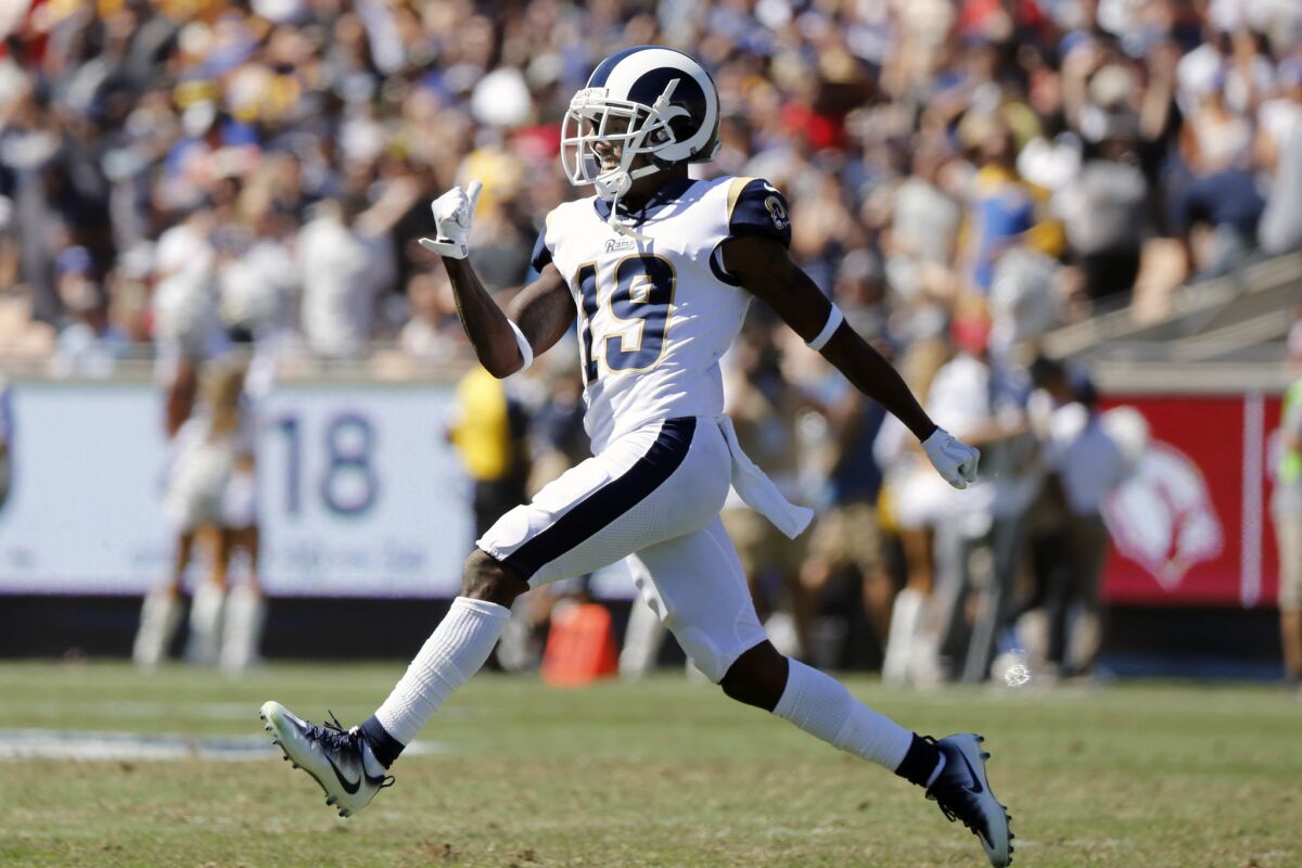 JoJo Natson averaged 22.2 yards per kickoff return and 7.8 yards per punt return with the Rams last season before going on injured reserve.