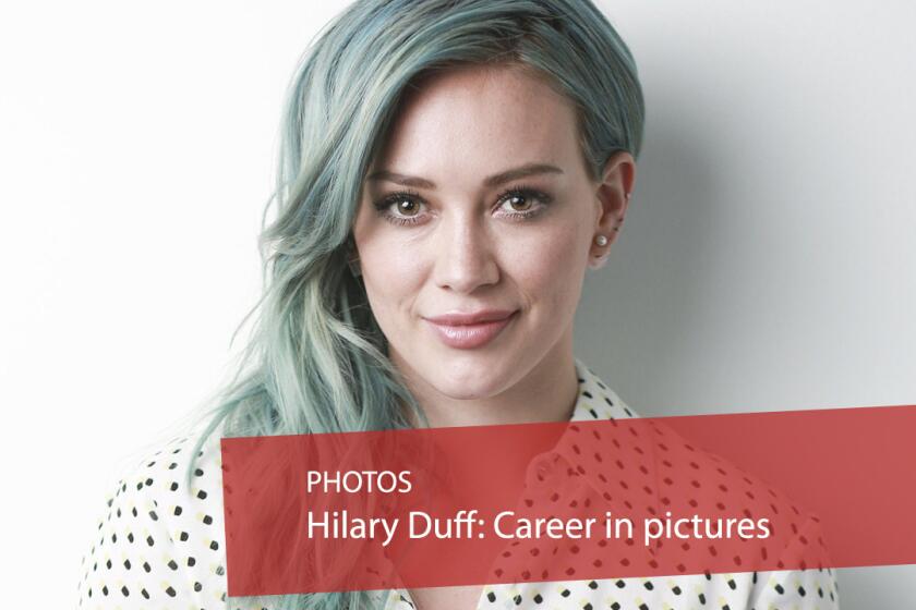 Hilary Duff, while promoting her new comedy series "Younger" and her new single "Sparks," poses for a portrait on March 30 in New York.
