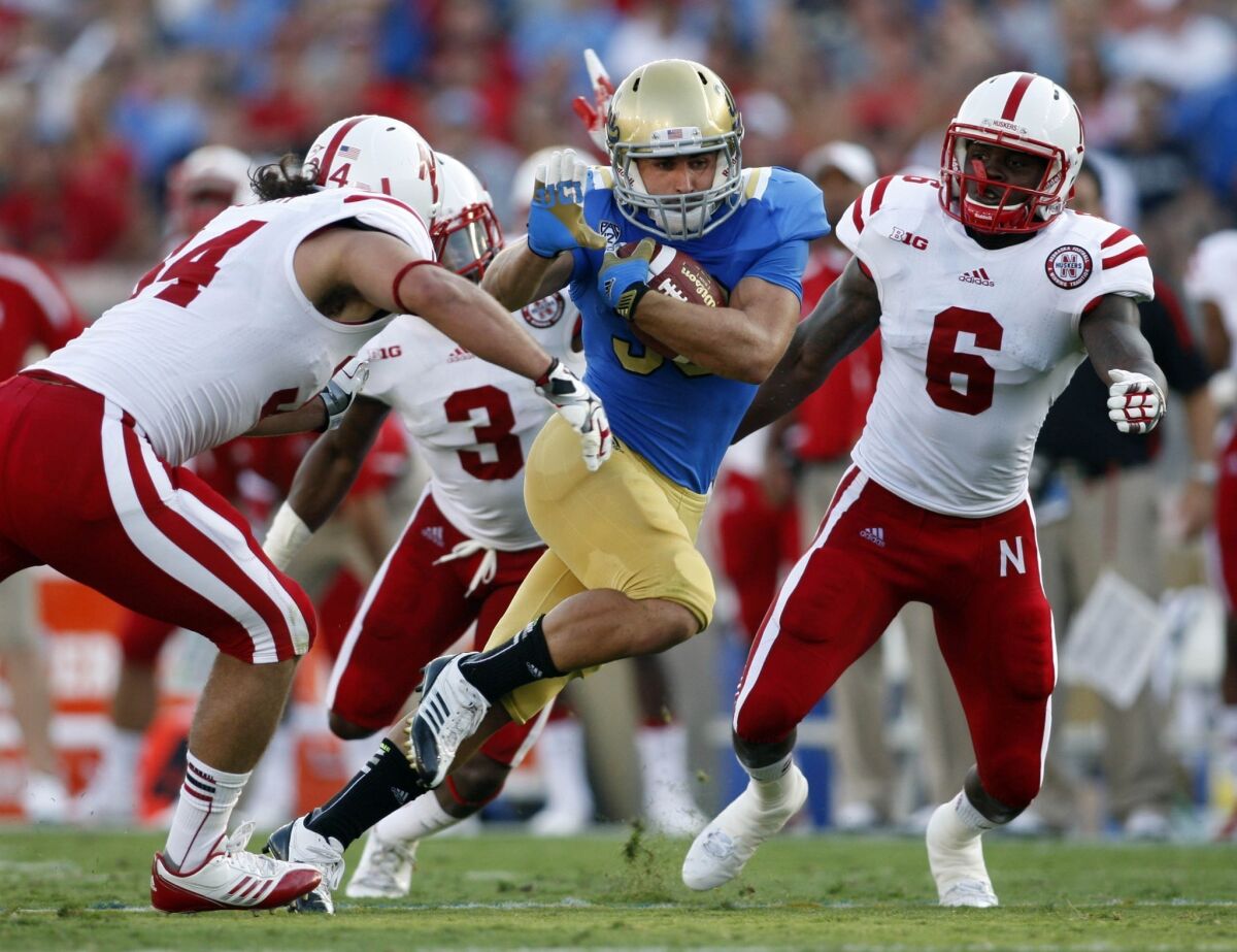 Steven Manfro's blocking skills could lead to an increase in playing time for the UCLA sophomore running back.