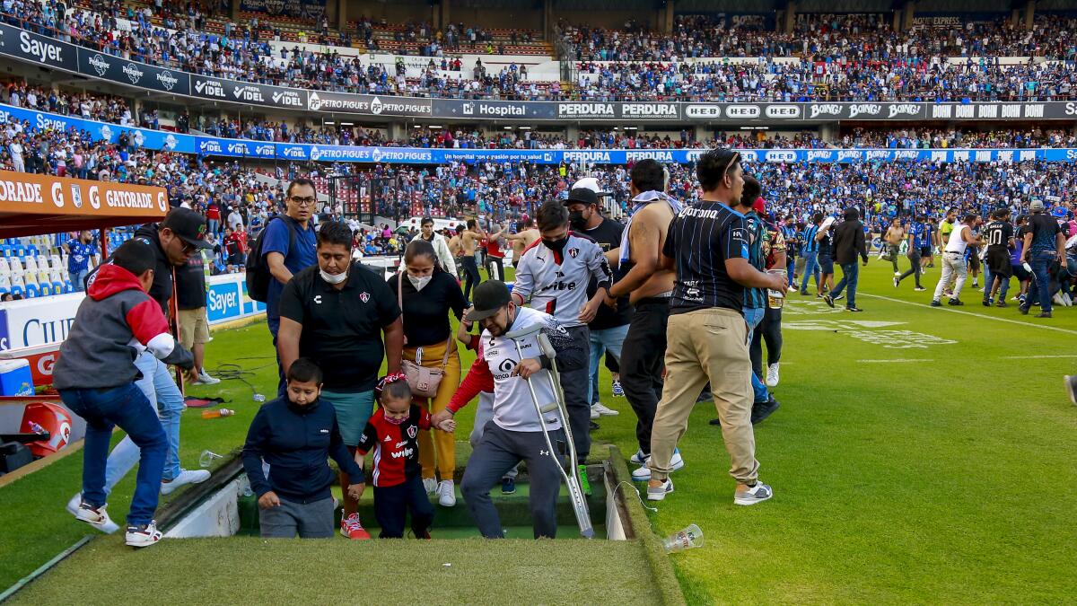 Mexico suspends league soccer matches after massive brawl