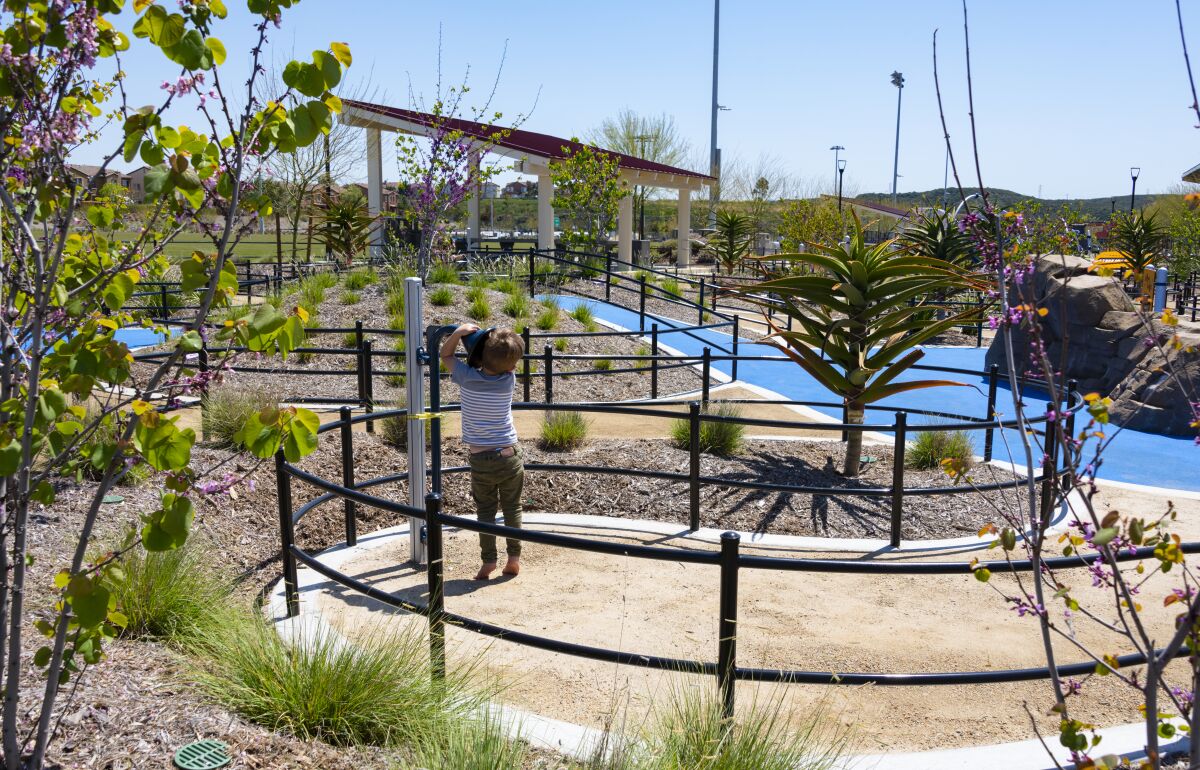 The Pacific Highlands Ranch Community Park play garden.