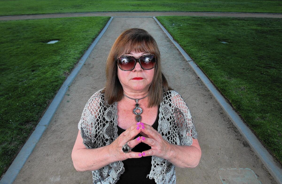 Yvonne Smith, founder of CERO International, photographed at Memorial Park, near her office in La Cañada Flintridge on Monday, May 12, 2014. CERO International is a support organization for people who claim to be abducted by aliens, or experience other close encounters.