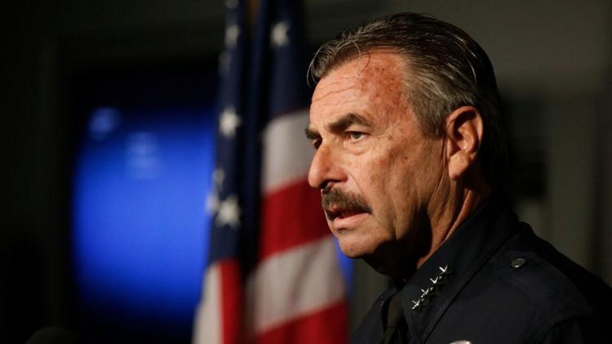 LAPD Chief Charlie Beck in October 2016.