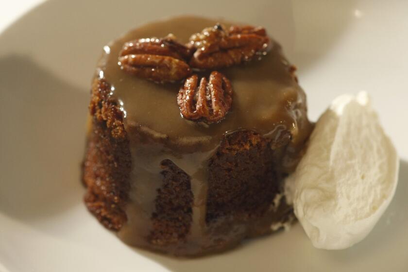 Black Cat Bistro's sticky toffee pudding