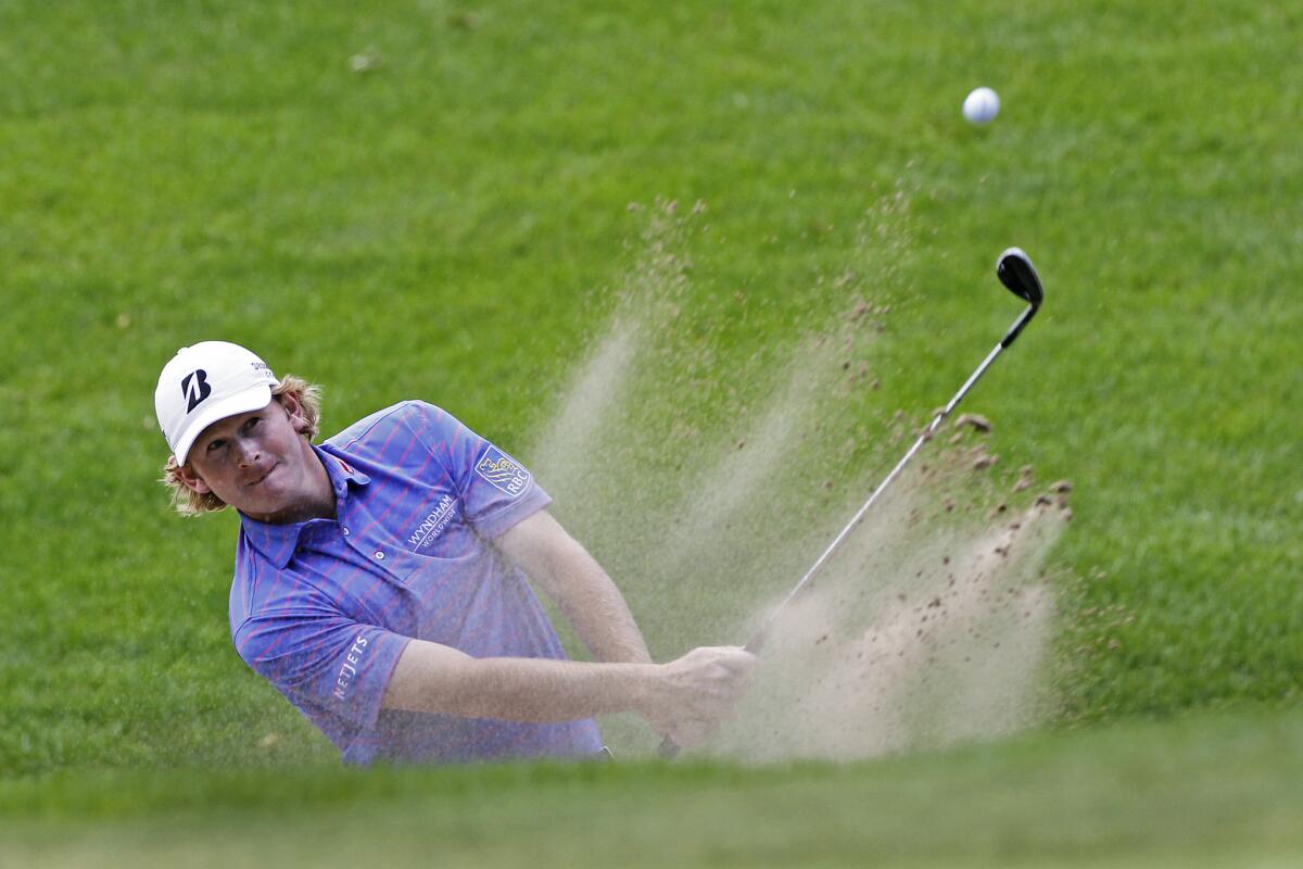 Brandt Snedeker of the United States hits his third shot on the 16th hole during the final round of the RBC Canadian Open at Glen Abby Golf Club on July 28, 2013 in Oakville, Ontario, Canada.