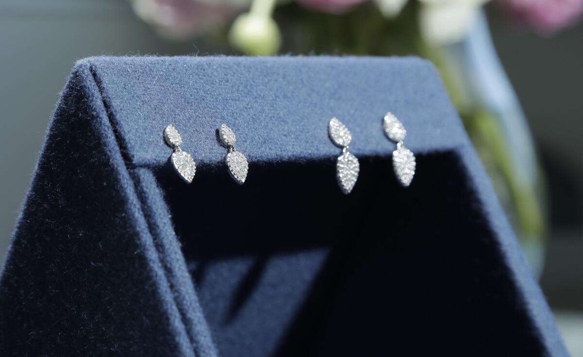 These earrings are a Meghan Markle-influenced expansion of the Teardrop collection from Sherman Oaks-based jewelry designer Adina Reyter.