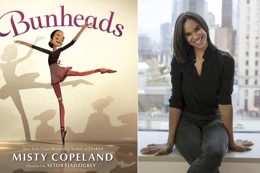 The cover of Misty Copeland's book, "Bunheads," and Copeland
