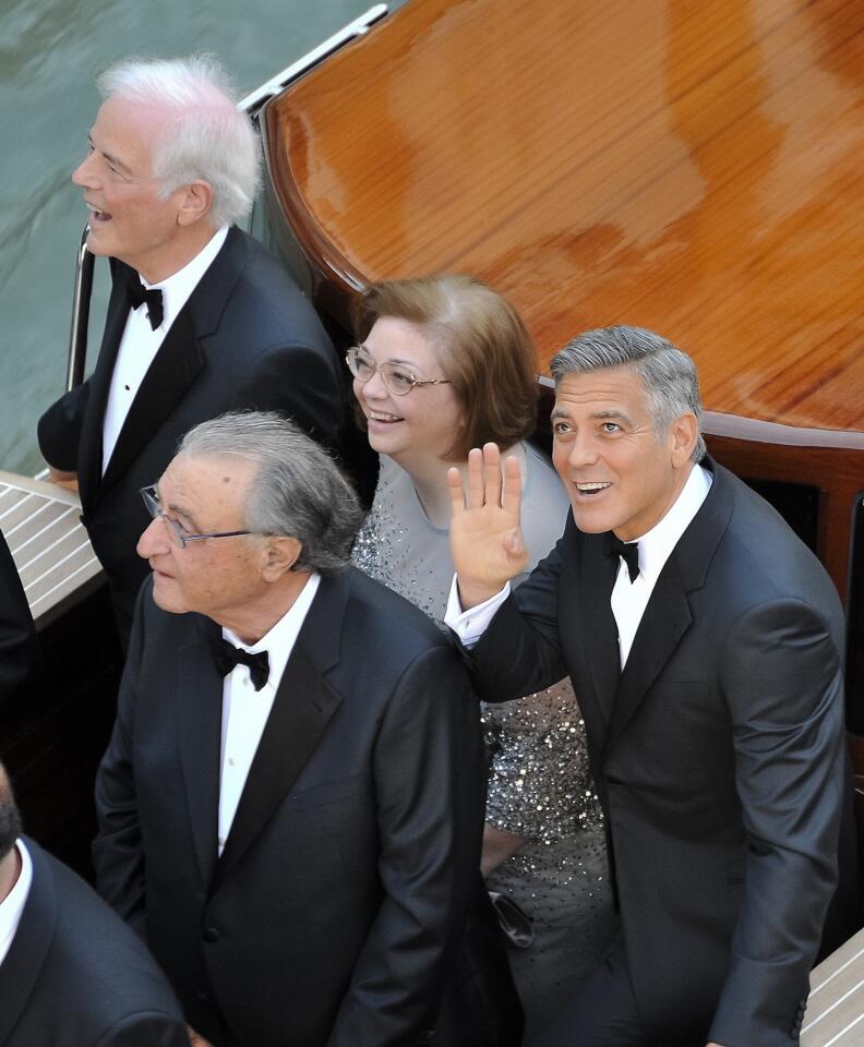 George Clooney wedding day