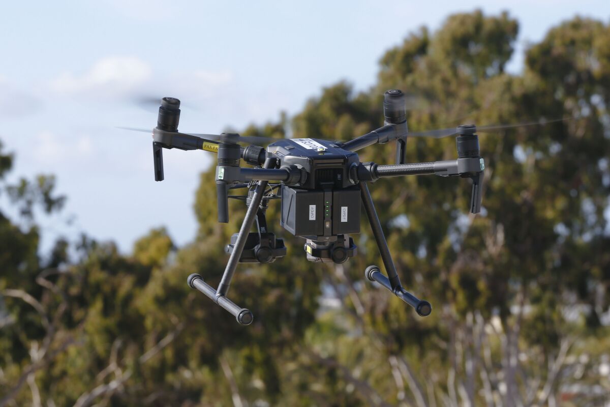 Chula Vista police drone in February 2020