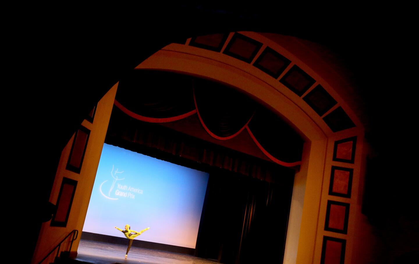 A dancer performs during the Youth America Grand Prix regional semifinals.