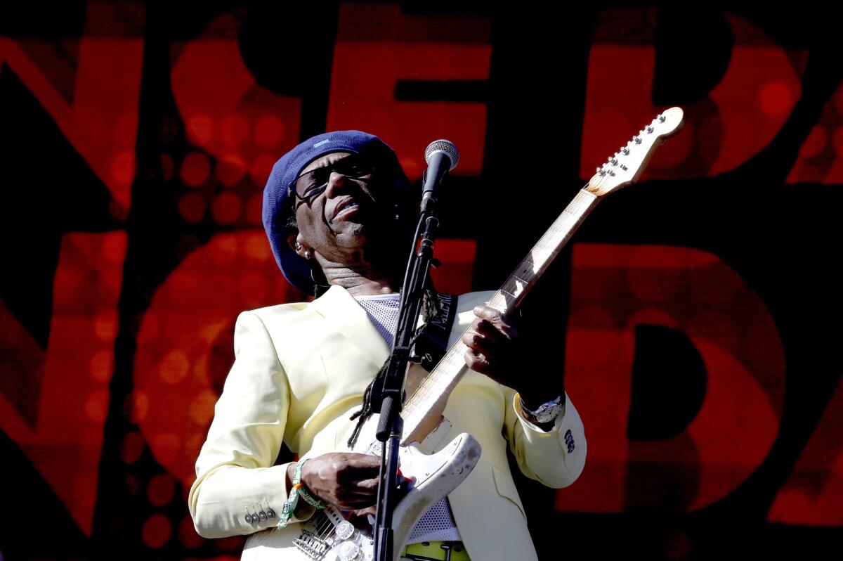 Singer-songwriter Nile Rodgers performs with Chic during Coachella.