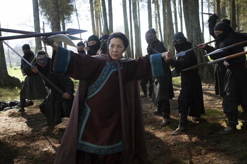 Michelle Yeoh in a scene from "Crouching Tiger, Hidden Dragon: The Green Legend," Netflix's planned first original movie.