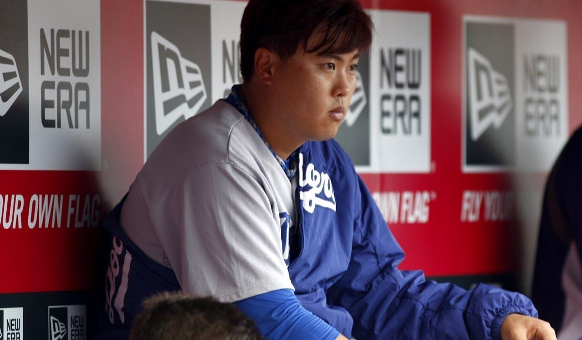 Dodgers pitcher Hyun-Jin Ryu lost a start on the road for the first time this season on Wednesday night in Cincinnati.