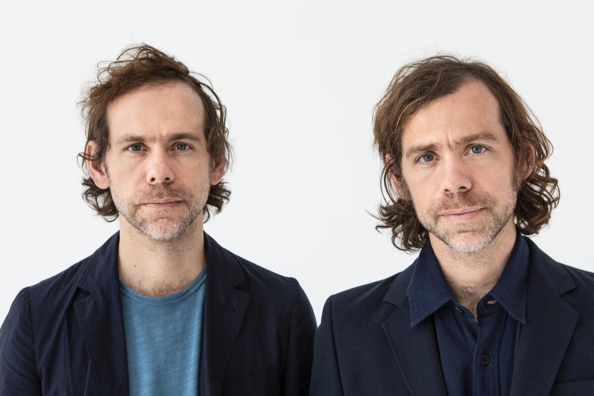 Songwriting brothers Bryce, left, and Aaron Dessner 