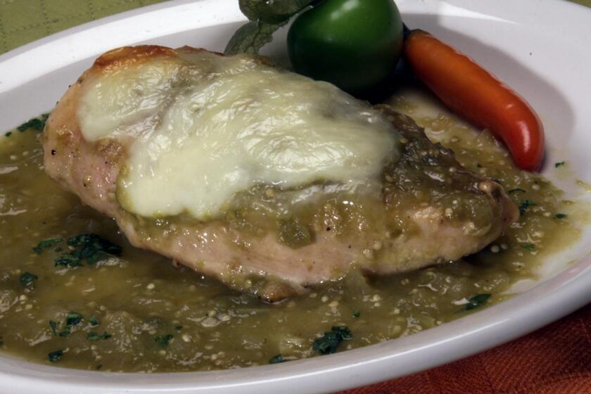 Recipe: Baked tomatillo chicken