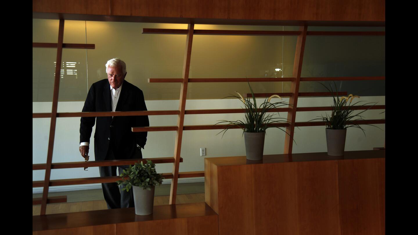 Robert F. Maguire III, seen at the Water's Edge office building in Playa Vista, is gearing up to develop again.