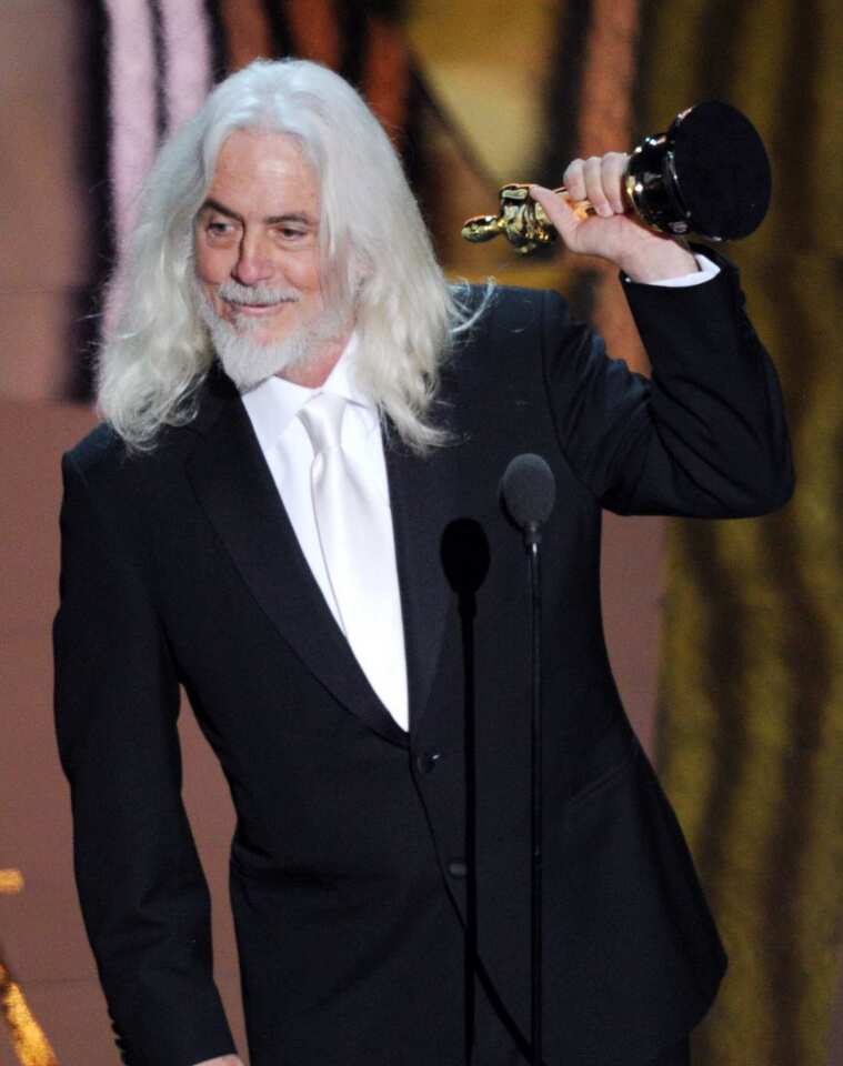 In a year when the Oscars were expected to be at its most predictable, the first award of the night was a bit of an upset, going to Robert Richardson's cinematography in "Hugo." No less surprised than awards prognosticators who predicted "The Tree of Life" would take the prize was Richardson himself. "The crystal ball wasn't this way.¿ I didn't see this happening," Richardson said in the show's press room, adding that Martin Scorsese's "Hugo" had even longer odds for being shot in 3-D.