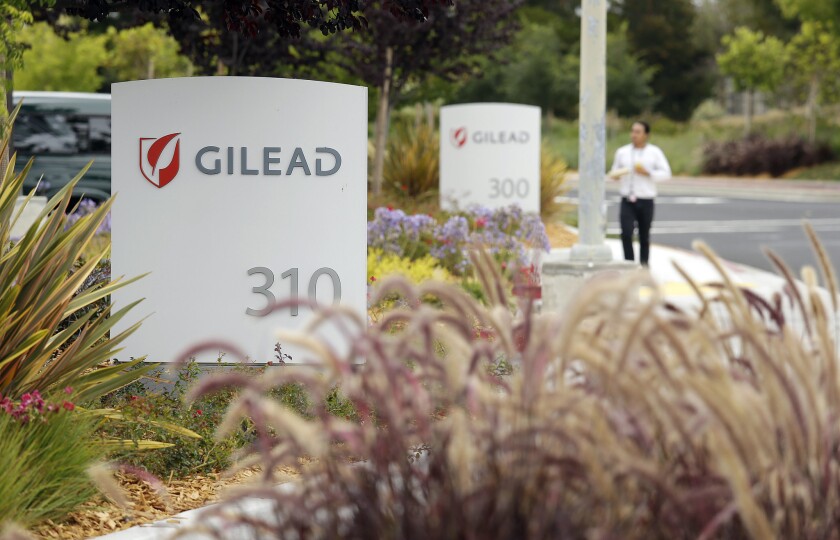 Gilead Sciences headquarters in Foster City, Calif.