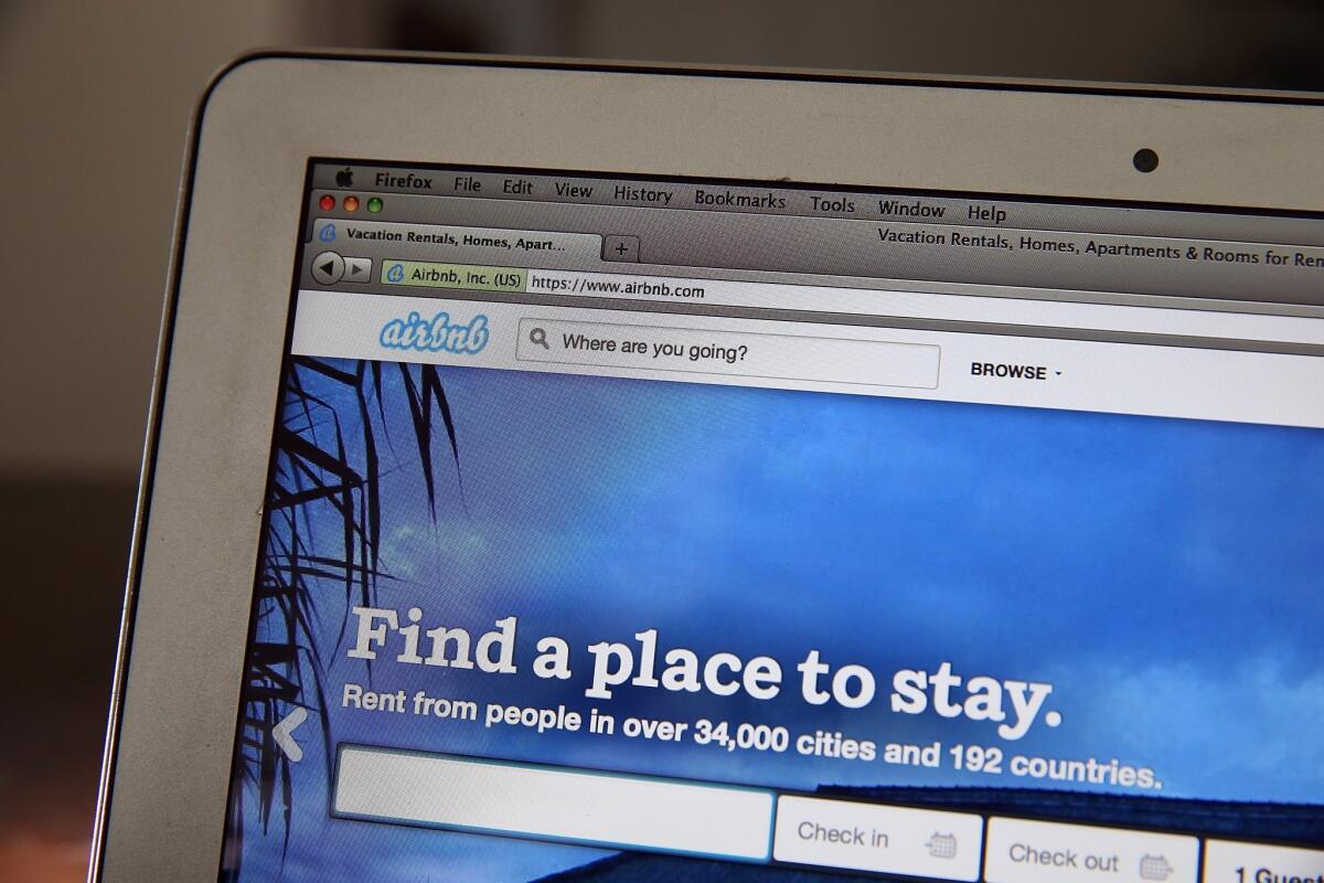 Online home-rental marketplace Airbnb.