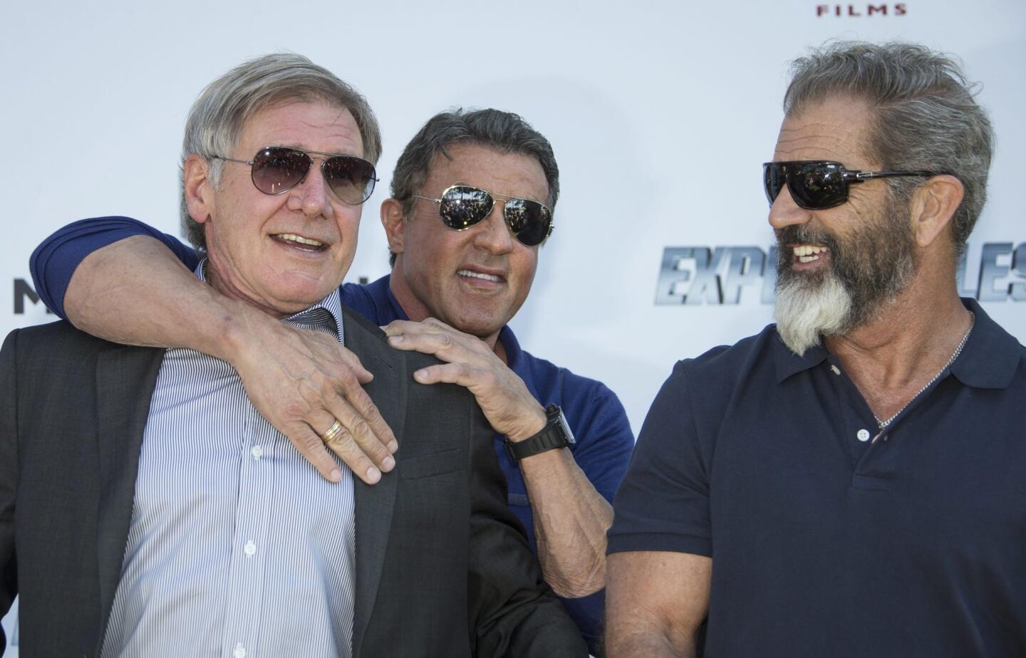 Neither the chokehold by Sylvester Stallone nor the sight of Mel Gibson's beard could faze Harrison Ford, but while filming the latest "Star Wars" installment, the 71-year-old actor broke his left leg -- putting his participation in the anticipated film on hold.