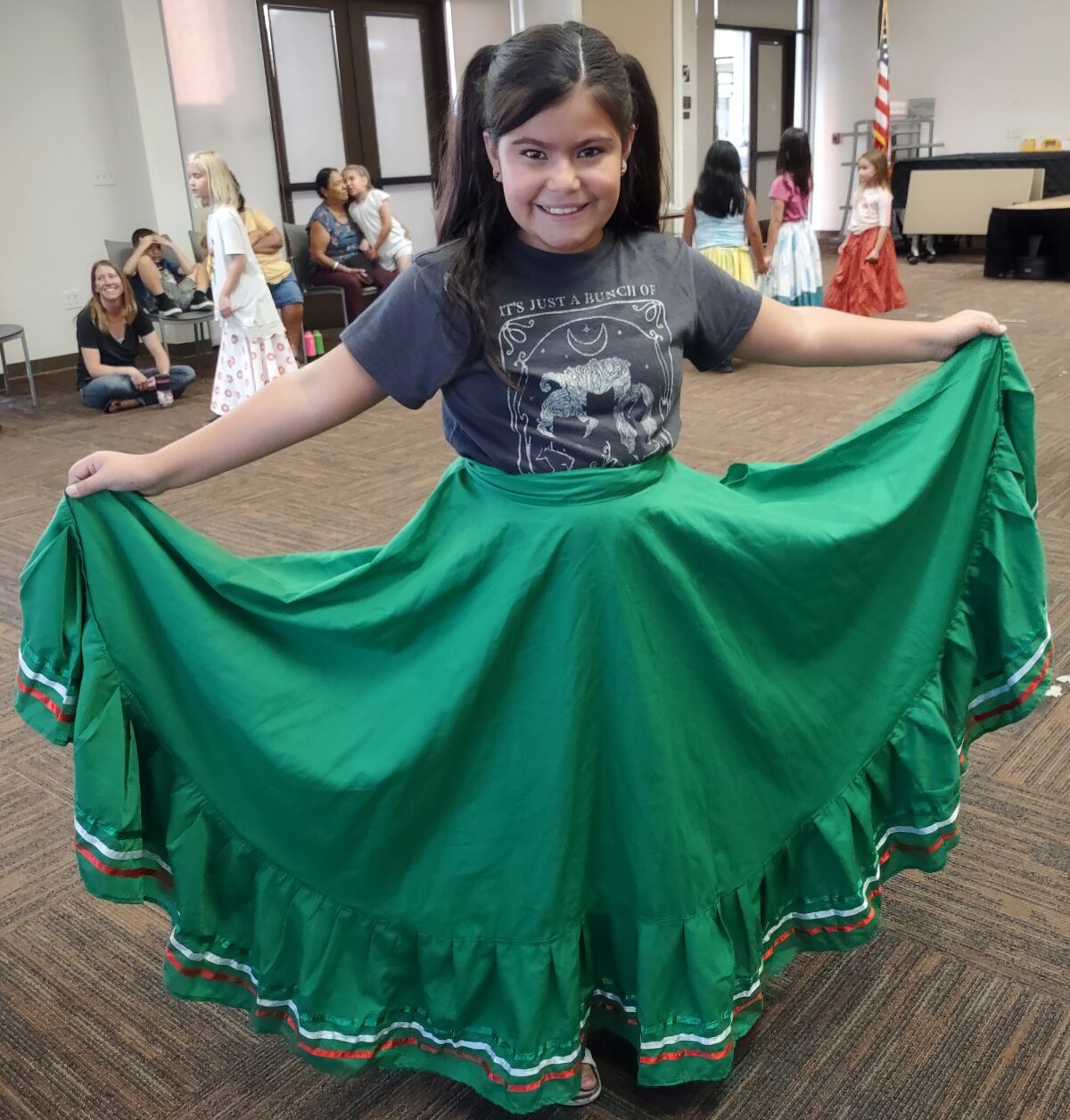 Leah Cosio, 10, is thrilled to perform at the Immaculate Heart of Mary Catholic Church's October 2 Oktoberfest.