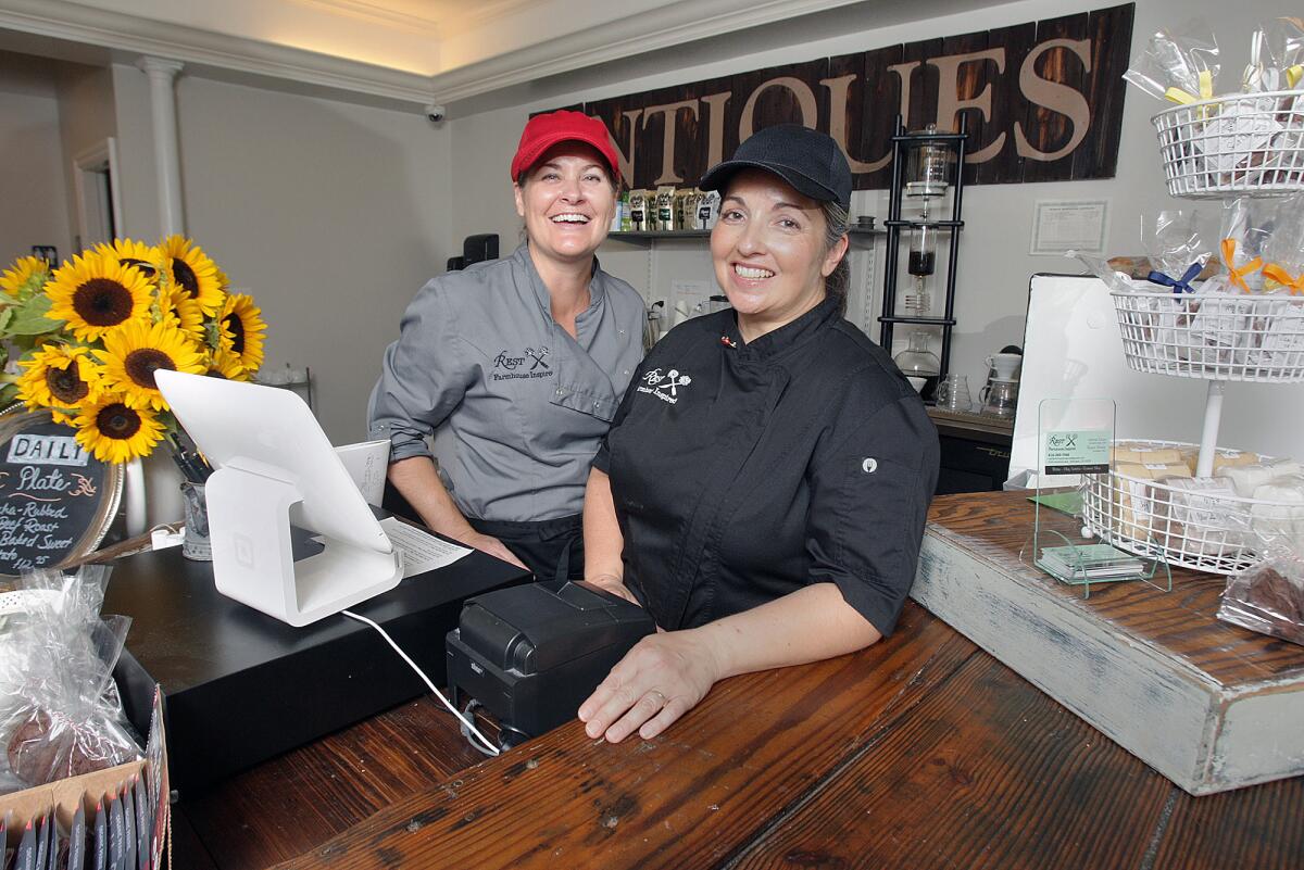 Kristina Evans and Theresa Rosette in their new restaurant Rest Farmhouse Inspired in Montrose.