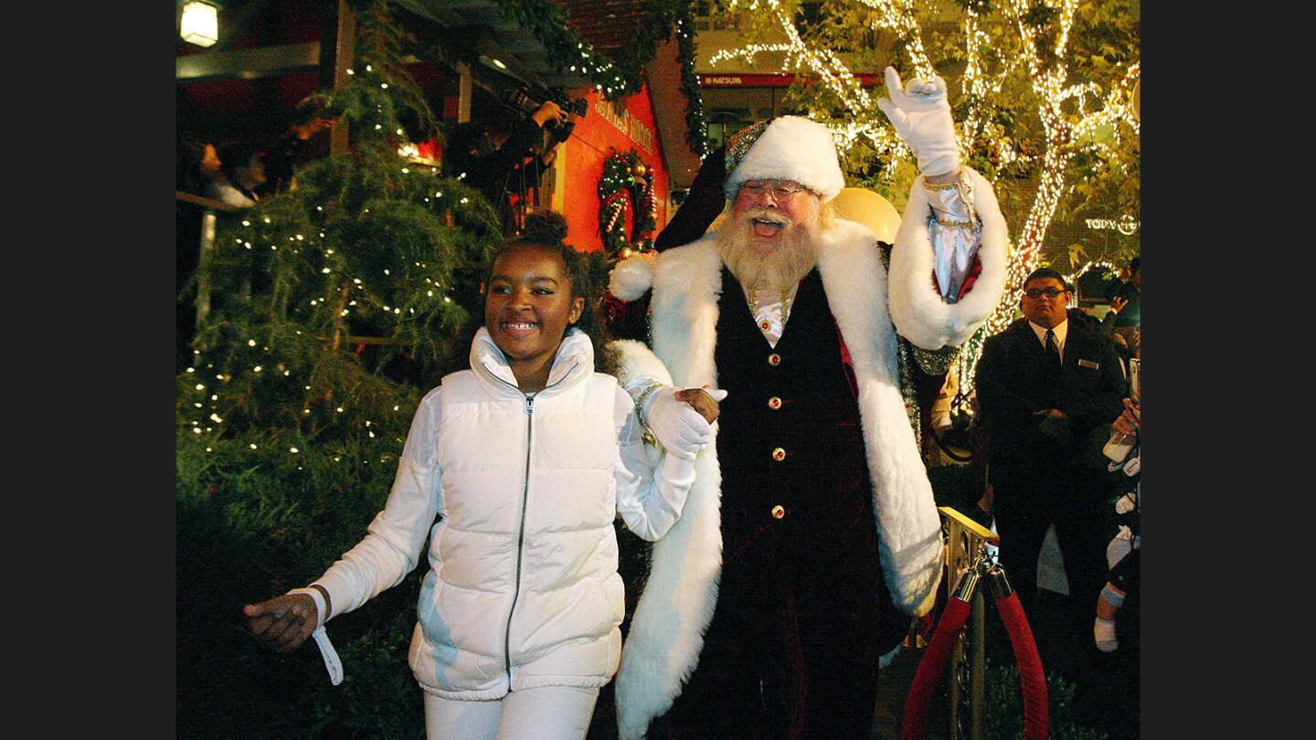 Photo Gallery: Christmas show, Santa, and a tree lighting at the Americana at Brand