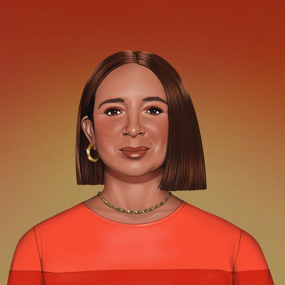 An illustration of actor Maya Rudolph