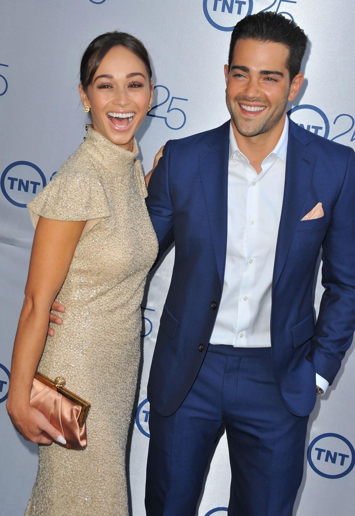 Cara Santana and Jesse Metcalfe at TNT's 25th anniversary party in Beverly Hills in July.