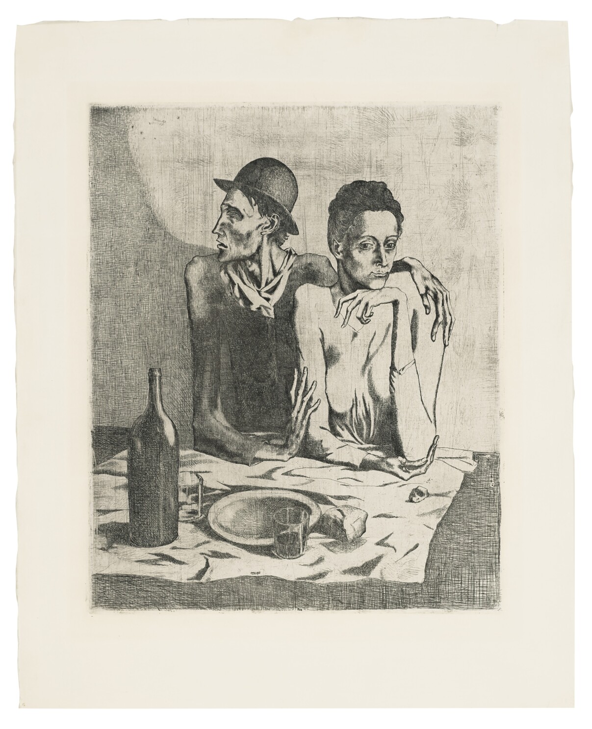 Pablo Picasso S The Frugal Meal Among Prints Up For Auction To Help Feed Orange County Los Angeles Times