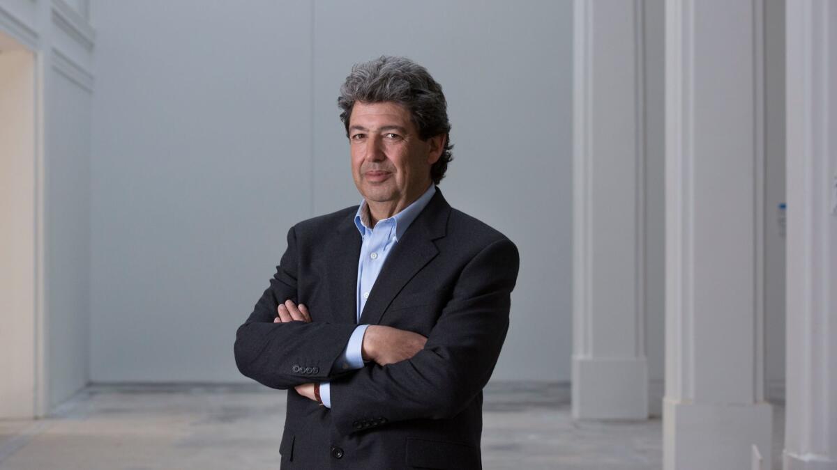 Paul Schimmel, a co-founder of Hauser, Wirth & Schimmel Art Gallery is seen at the gallery's space in January 2016.