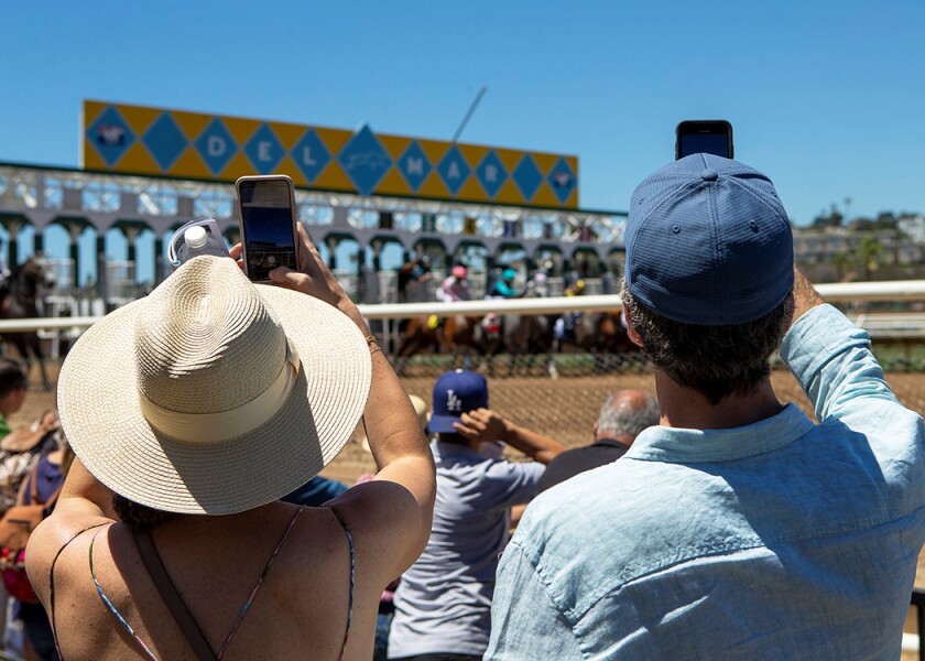Del Mar, where the turf meets the surf, has provided summer fun — and photo ops — since 1937.