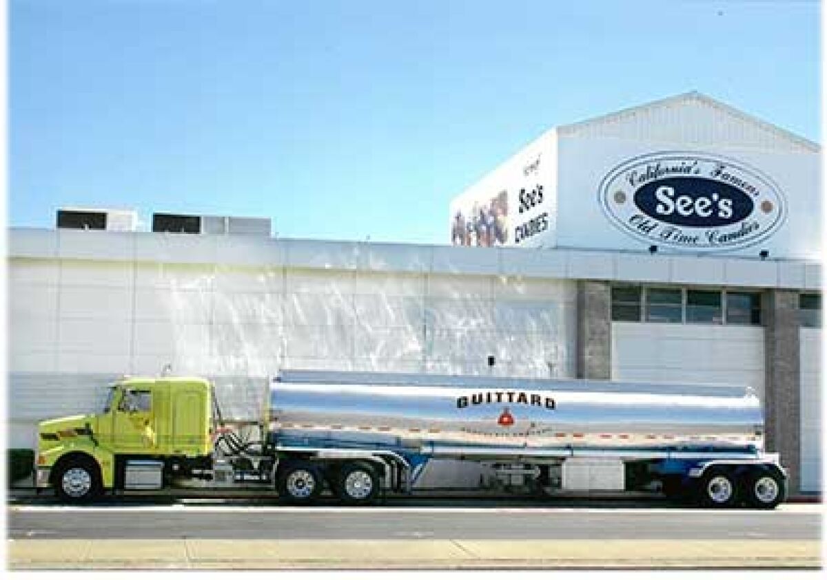 A truck used by See's Candies to transport chocolate