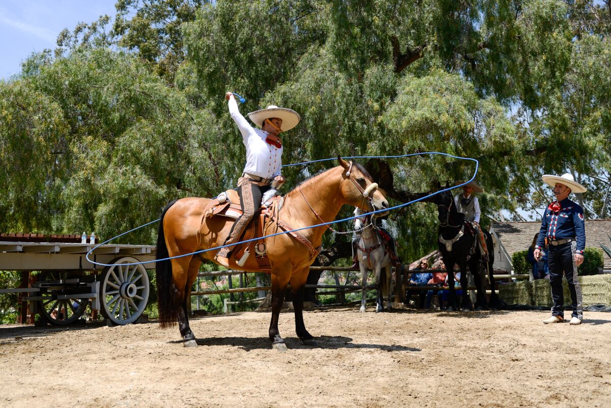 Roping demonstrations will be among the entertainment at Rancho Days Fiesta on May 6.