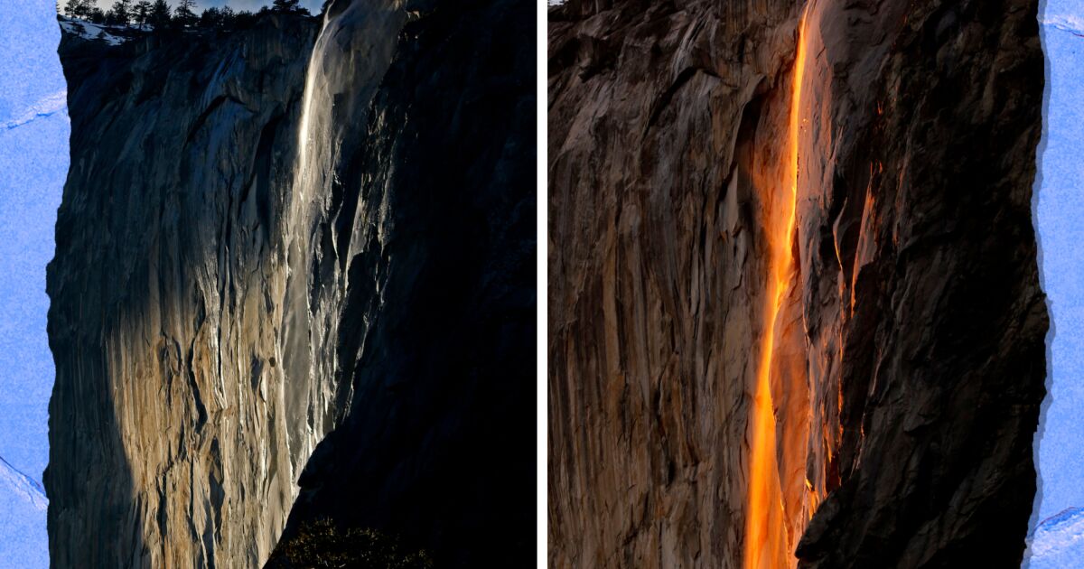 Best time to see Yosemite's natural firefall Los Angeles Times