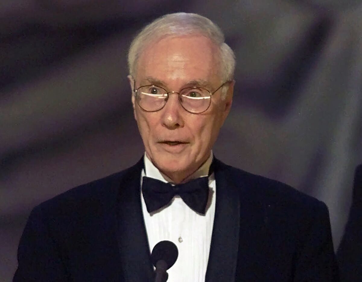 Roger Berlind, producer of "Kiss Me, Kate," accepts the Tony award for best revival of a musical  in 2006. 