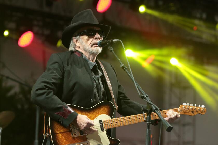 Singer-songwriter Merle Haggard at the Big Barrel Country Music Festival in Dover, Del., in June 2015.