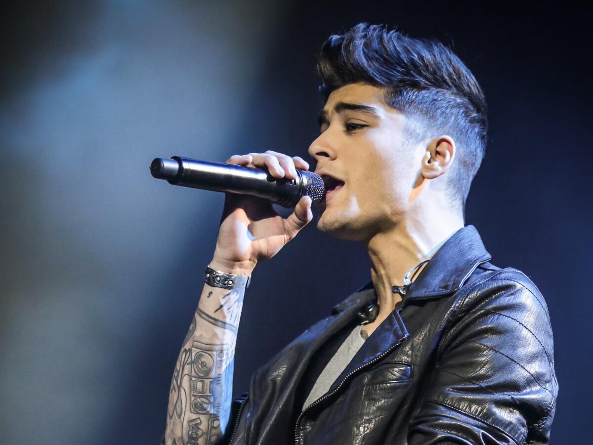 Zayn Malik in the movie "One Direction:This Is Us."