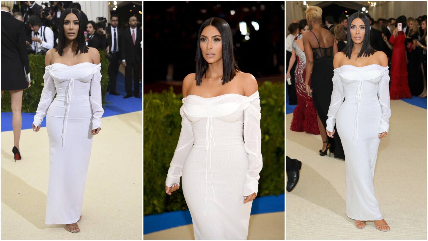Kim Kardashian West hits the red carpet at the Met Gala.