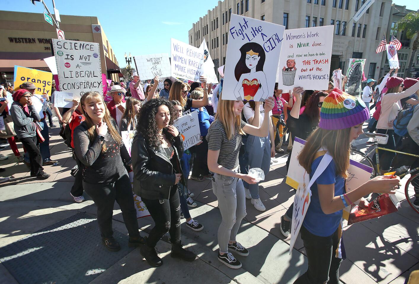 OC Woman's March in downtown Santa Ana