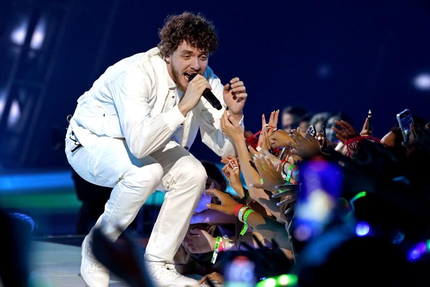 Jack Harlow performs at the Kids Choice Awards on Saturday, April 9, 2022,