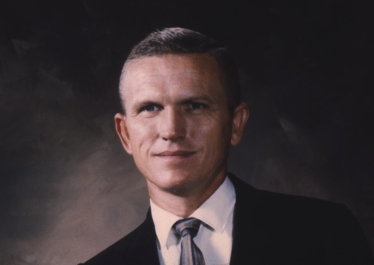 Frank Borman, commander of the Apollo 8 flight to the moon