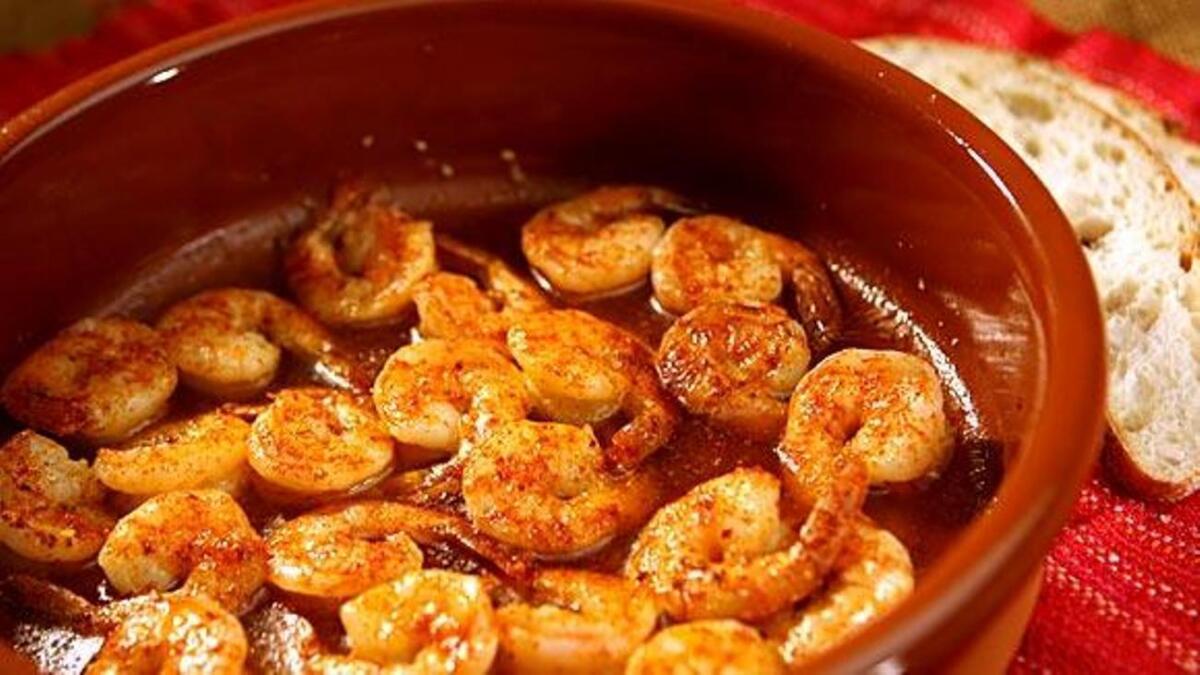 Spanish Garlic Shrimp - Over The Fire Cooking