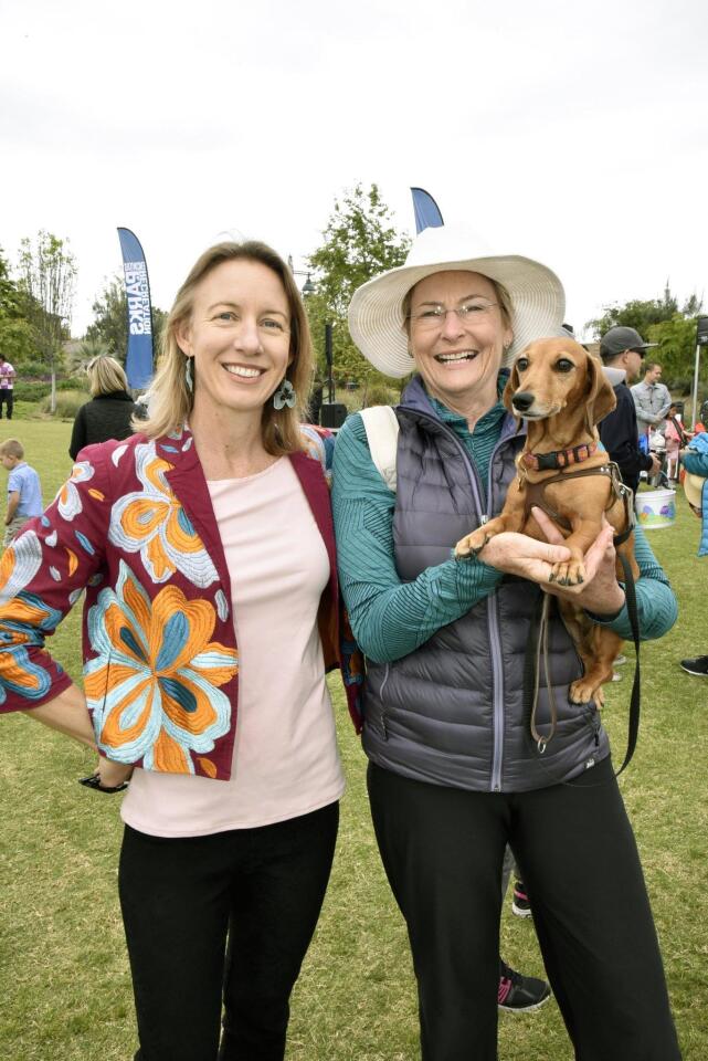 Encinitas Mayor Catherine S. Blakespear and Deputy Mayor Jody Hubbard were on hand to count down the start of the hunt for eggs